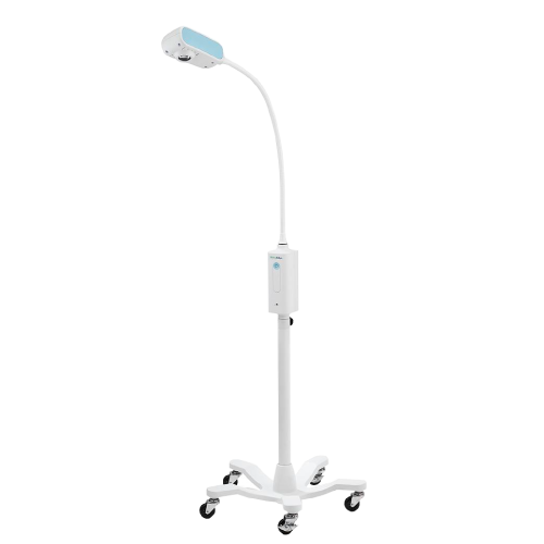 Lámpara médica de exploración Welch Allyn GS600 con brazo flexible y luz LED para exámenes clínicos precisos.