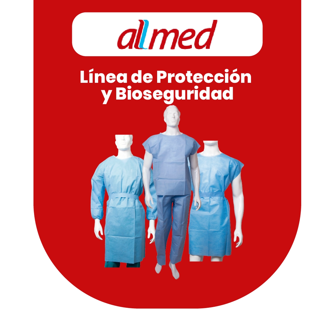 allers-proteccion-bioseguridad-allmed Uniformes de protección y bioseguridad Allmed para el sector salud, incluyendo batas quirúrgicas y ropa médica desechable.