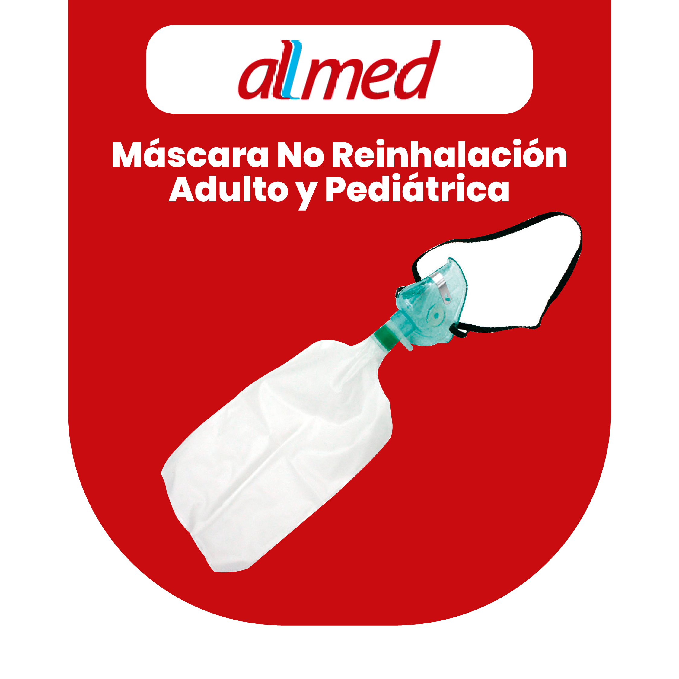 mascara-no-reinhalacion-allmed-adulto-pediatrica Máscara de no reinhalación Allmed con reservorio para adulto y pediátrico