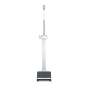Báscula digital Seca 769 con tallímetro y precisión médica.