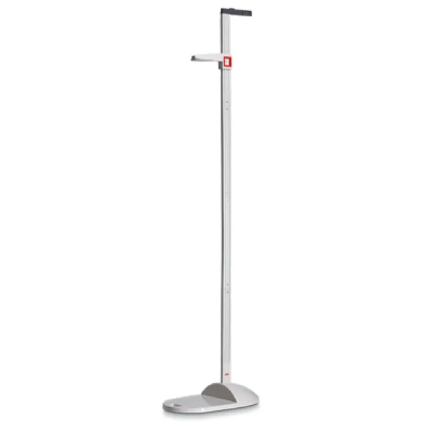 Tallímetro Seca 213 portátil con nivel de burbuja para medición exacta de altura. Perfecto para clínicas y equipos de salud.