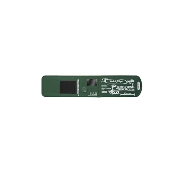 Brazalete pediátrico Welch Allyn REUSE-09 con diseño ergonómico para uso clínico.