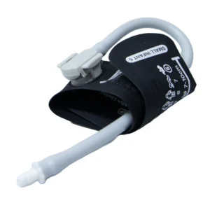 Brazalete Reusable Neonatal Welch Allyn REUSE-06-1HP con conexión FlexiPort para medición en clínicas pediátricas.
