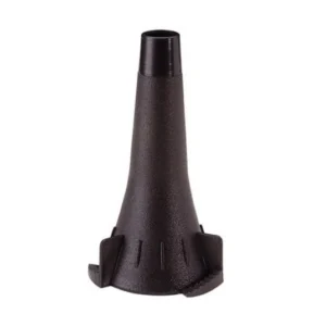 Espéculo desechable Welch Allyn 52434-U con diseño higiénico para exámenes otoscópicos en clínicas.