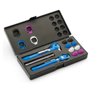 Pocket LED Plus Welch Allyn 92880 con luz LED SureColor para exámenes oculares en clínicas. Azul