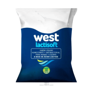 Jabón líquido antibacterial Lactisoft para manos y cuerpo